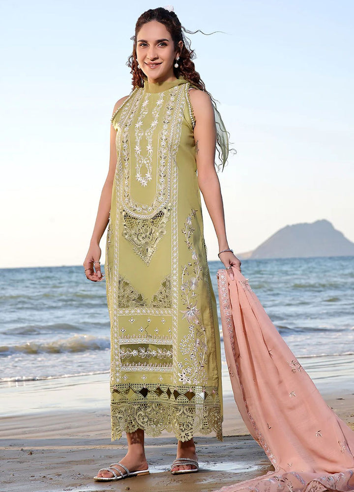 Saahil by Izel Embroidered Lawn Suits Unstitched 3 Piece IZL24SL Muzlin - Summer Collection