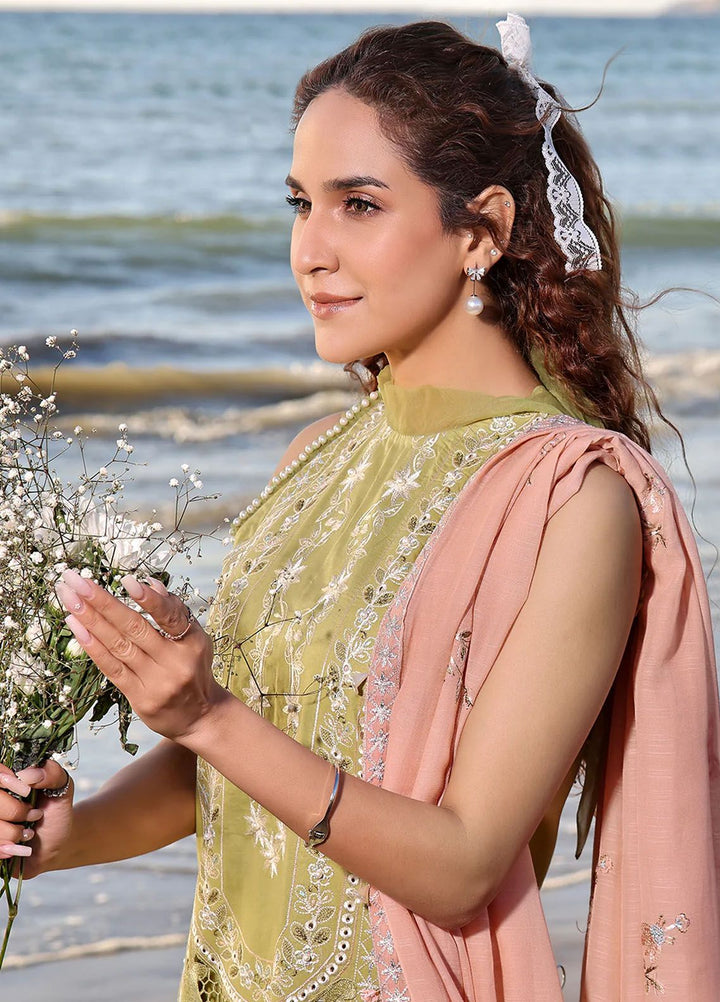 Saahil by Izel Embroidered Lawn Suits Unstitched 3 Piece IZL24SL Muzlin - Summer Collection