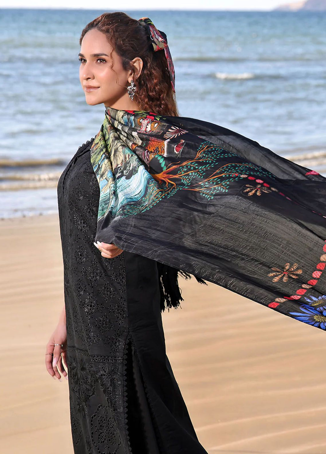 Saahil by Izel Embroidered Lawn Suits Unstitched 3 Piece IZL24SL Nureh - Summer Collection