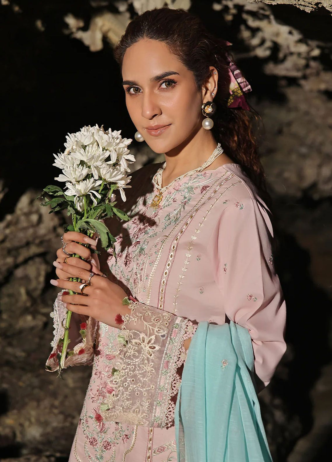 Saahil by Izel Embroidered Lawn Suits Unstitched 3 Piece IZL24SL Soffio - Summer Collection