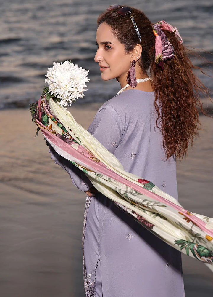 Saahil by Izel Embroidered Lawn Suits Unstitched 3 Piece IZL24SL Vanya - Summer Collection