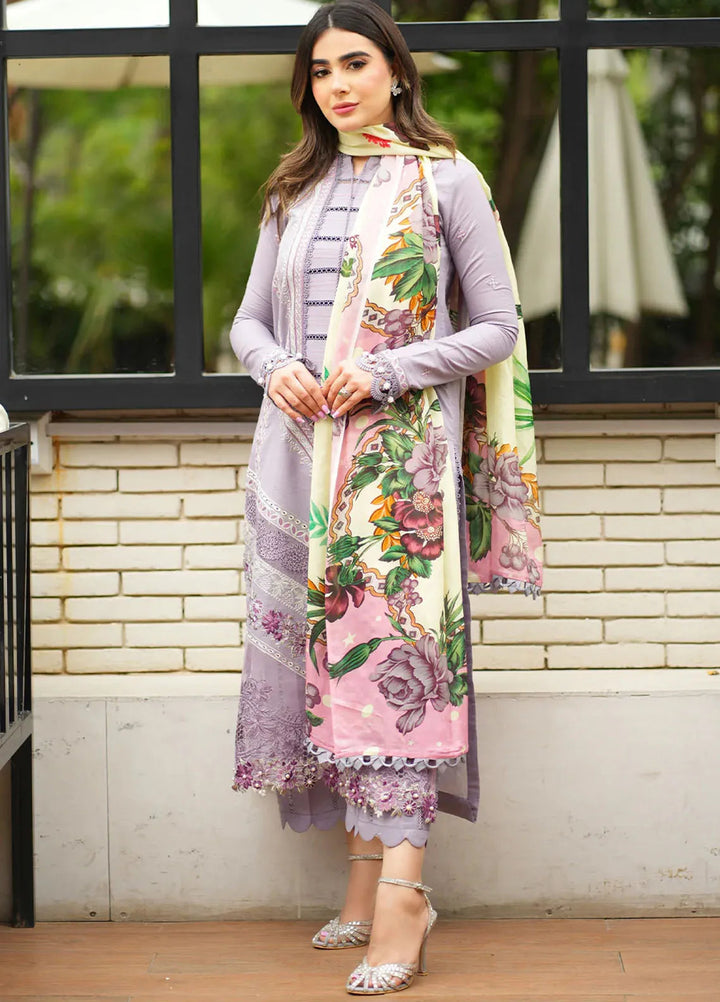 Saahil by Izel Embroidered Lawn Suits Unstitched 3 Piece IZL24SL Vanya - Summer Collection