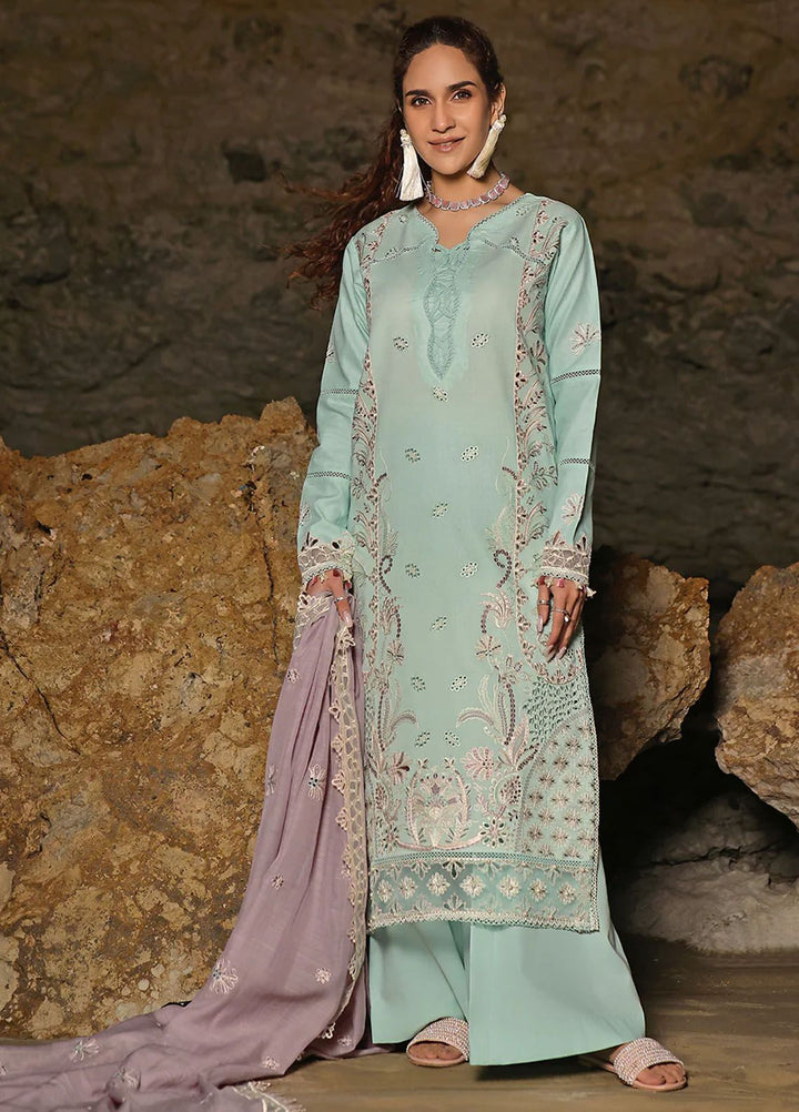 Saahil by Izel Embroidered Lawn Suits Unstitched 3 Piece IZL24SL Zaib - Summer Collection