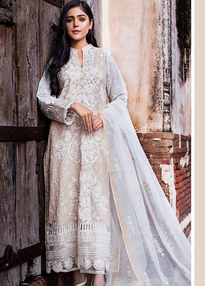 Saanjh By Zunuj Embroidered Lawn Suits Unstitched 3 Piece ZJ23S D-05 - Summer Collection