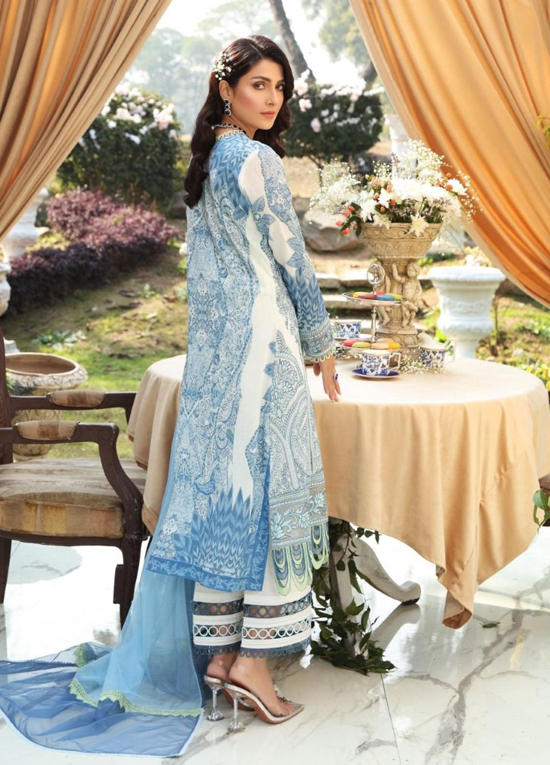 Sable Vogue By Ittehad Textiles Embroidered Lawn Suits Unstitched 3 Piece ITD21SV 02-SERENE - Luxury Collection