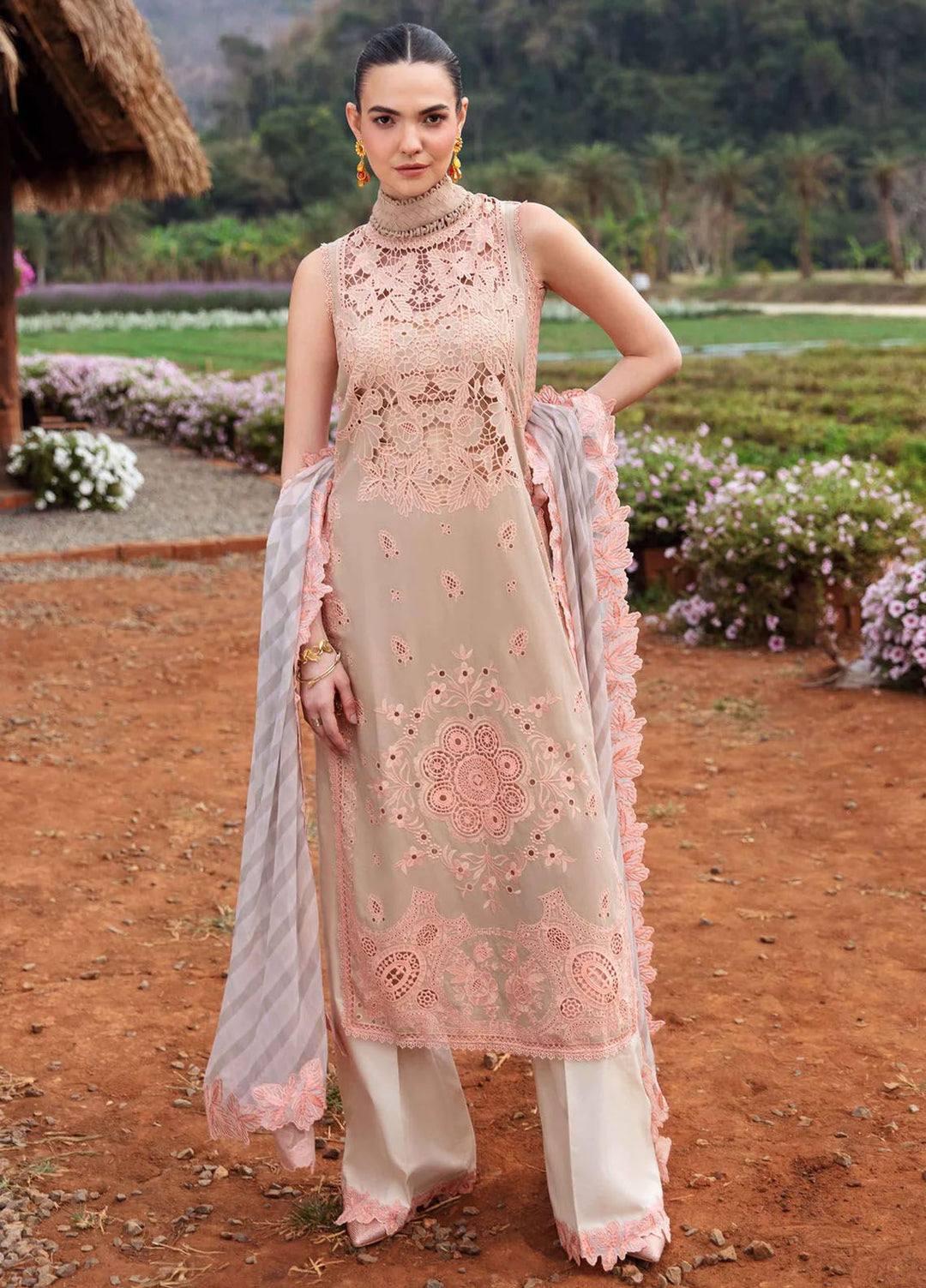 Sable Vogue Embroidered Lawn Suit Unstitched 3 Piece SV24LL SL-06-24 Clara - Luxury Summer Collection