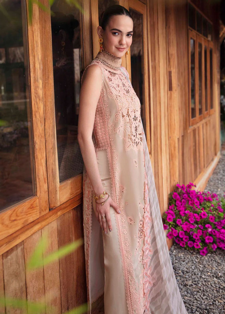Sable Vogue Embroidered Lawn Suit Unstitched 3 Piece SV24LL SL-06-24 Clara - Luxury Summer Collection