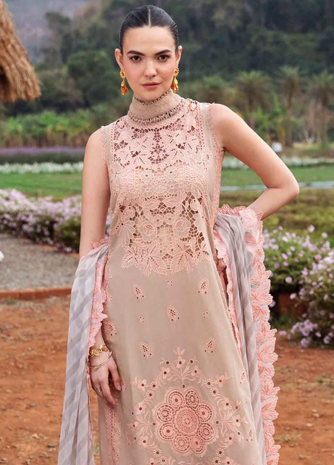 Sable Vogue Embroidered Lawn Suit Unstitched 3 Piece SV24LL SL-06-24 Clara - Luxury Summer Collection