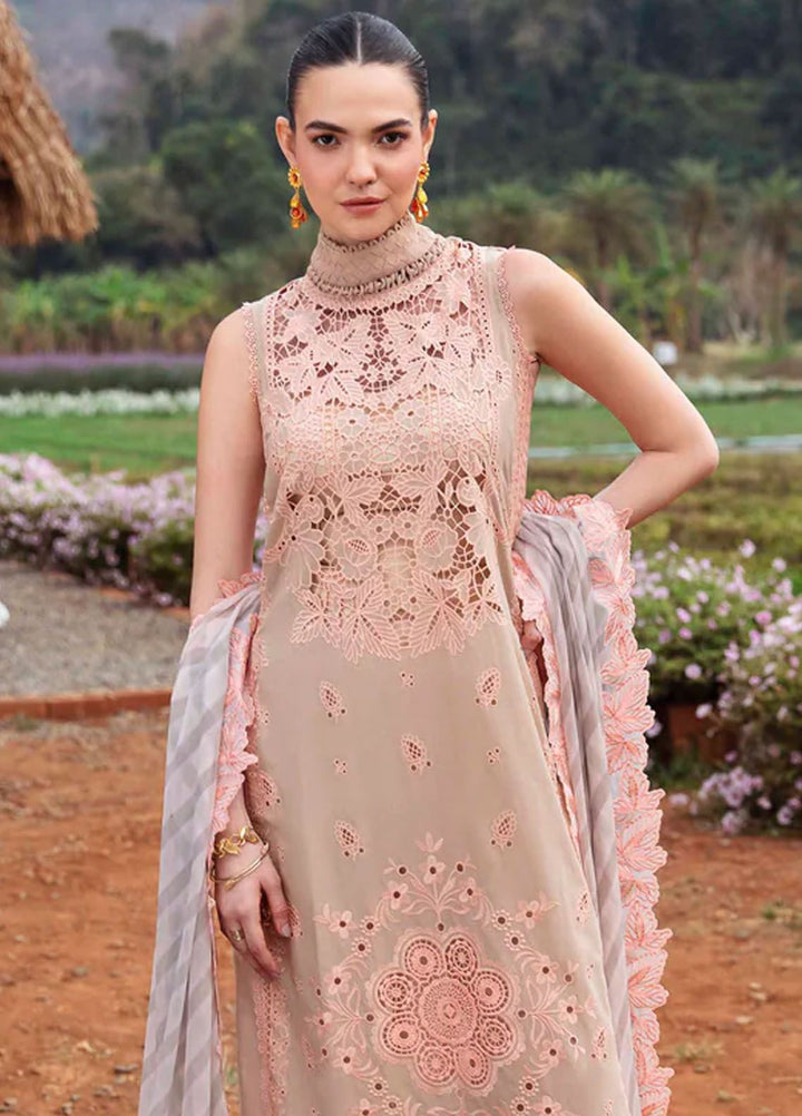 Sable Vogue Embroidered Lawn Suit Unstitched 3 Piece SV24LL SL-06-24 Clara - Luxury Summer Collection
