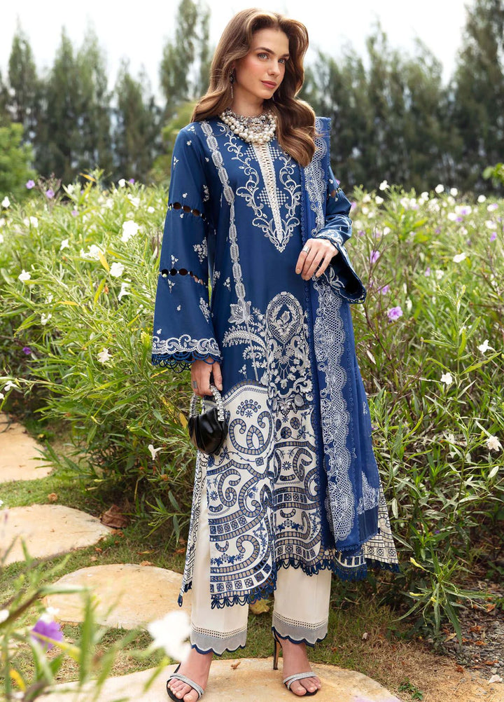 Sable Vogue Embroidered Lawn Suit Unstitched 3 Piece SV24LL SL-09-24 Afina - Luxury Summer Collection