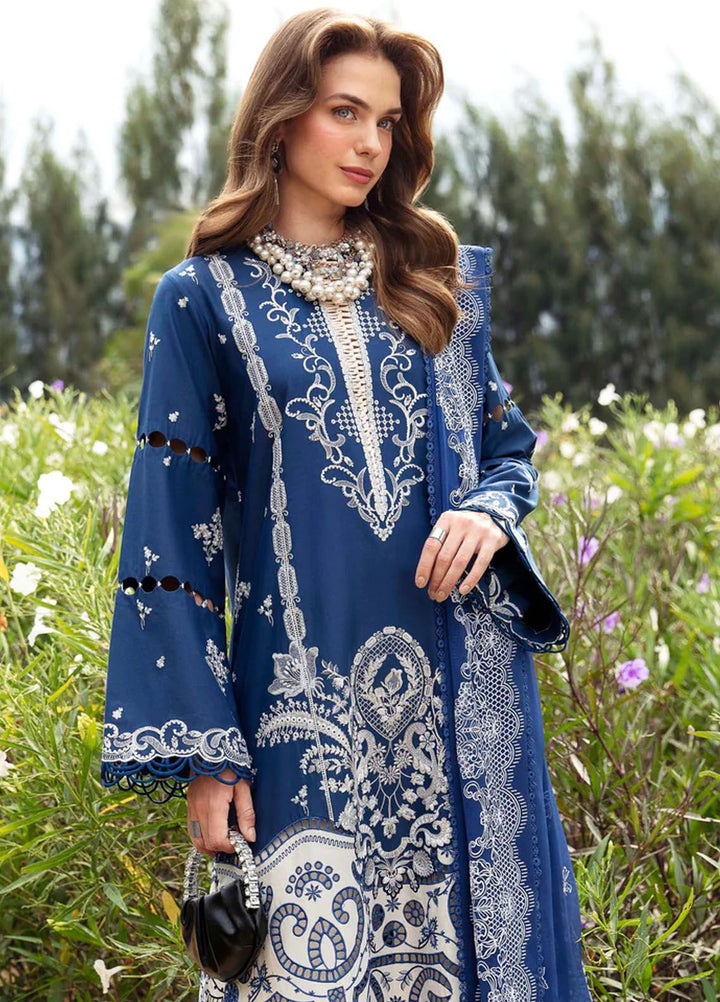 Sable Vogue Embroidered Lawn Suit Unstitched 3 Piece SV24LL SL-09-24 Afina - Luxury Summer Collection