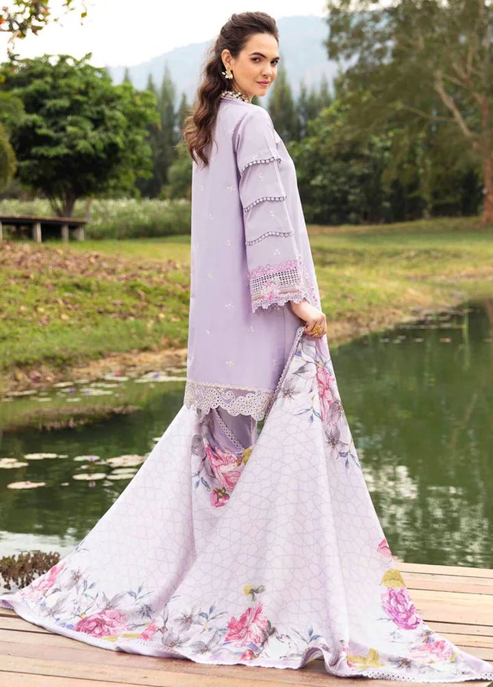 Sable Vogue Embroidered Lawn Suit Unstitched 3 Piece SV24LL SL-10-24 Aster - Luxury Summer Collection