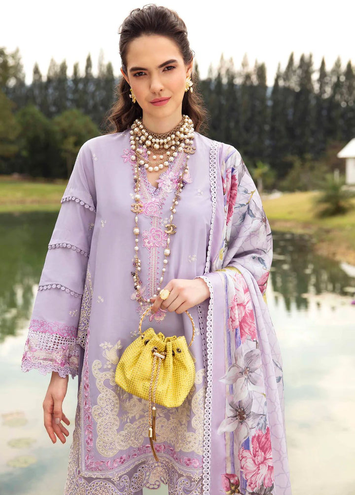 Sable Vogue Embroidered Lawn Suit Unstitched 3 Piece SV24LL SL-10-24 Aster - Luxury Summer Collection