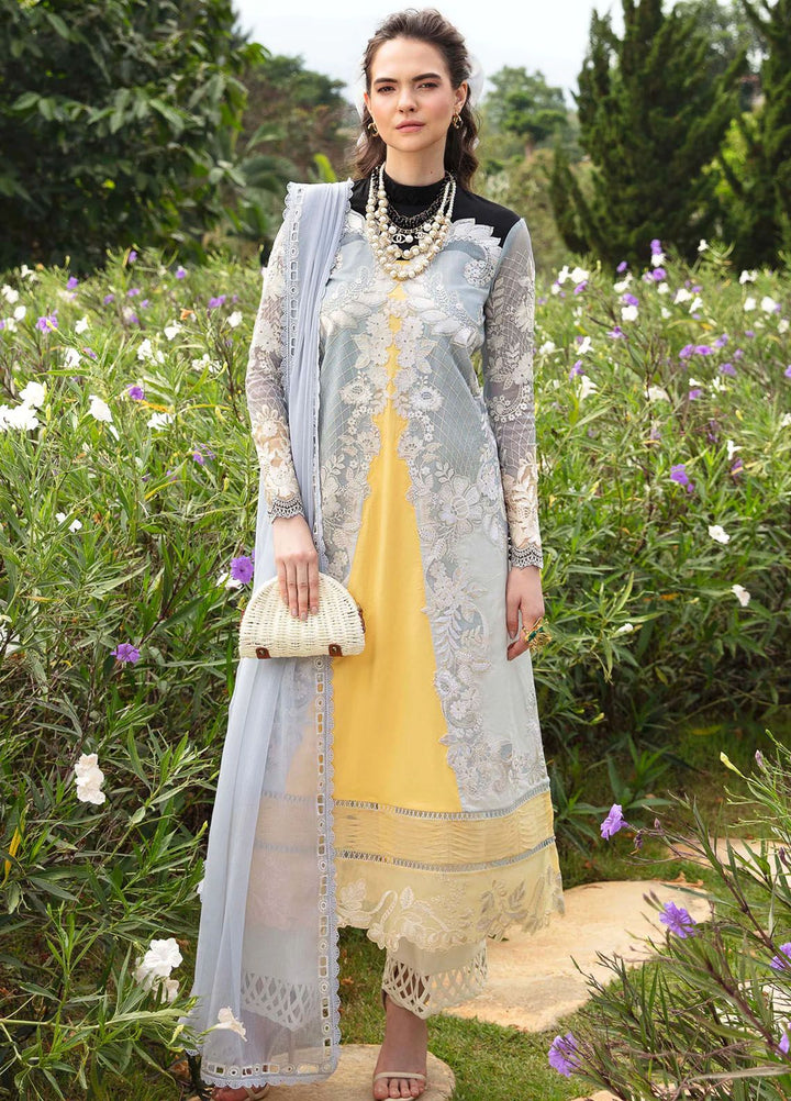 Sable Vogue Embroidered Lawn Suit Unstitched 3 Piece SV24LL SL-11-24 Leena - Luxury Summer Collection