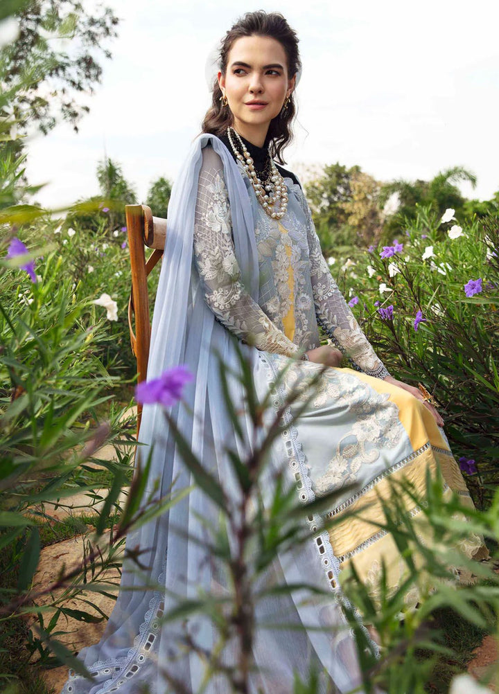 Sable Vogue Embroidered Lawn Suit Unstitched 3 Piece SV24LL SL-11-24 Leena - Luxury Summer Collection