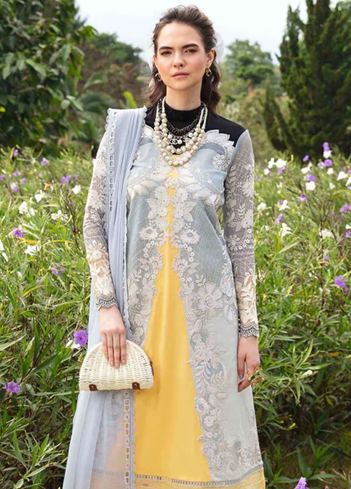 Sable Vogue Embroidered Lawn Suit Unstitched 3 Piece SV24LL SL-11-24 Leena - Luxury Summer Collection