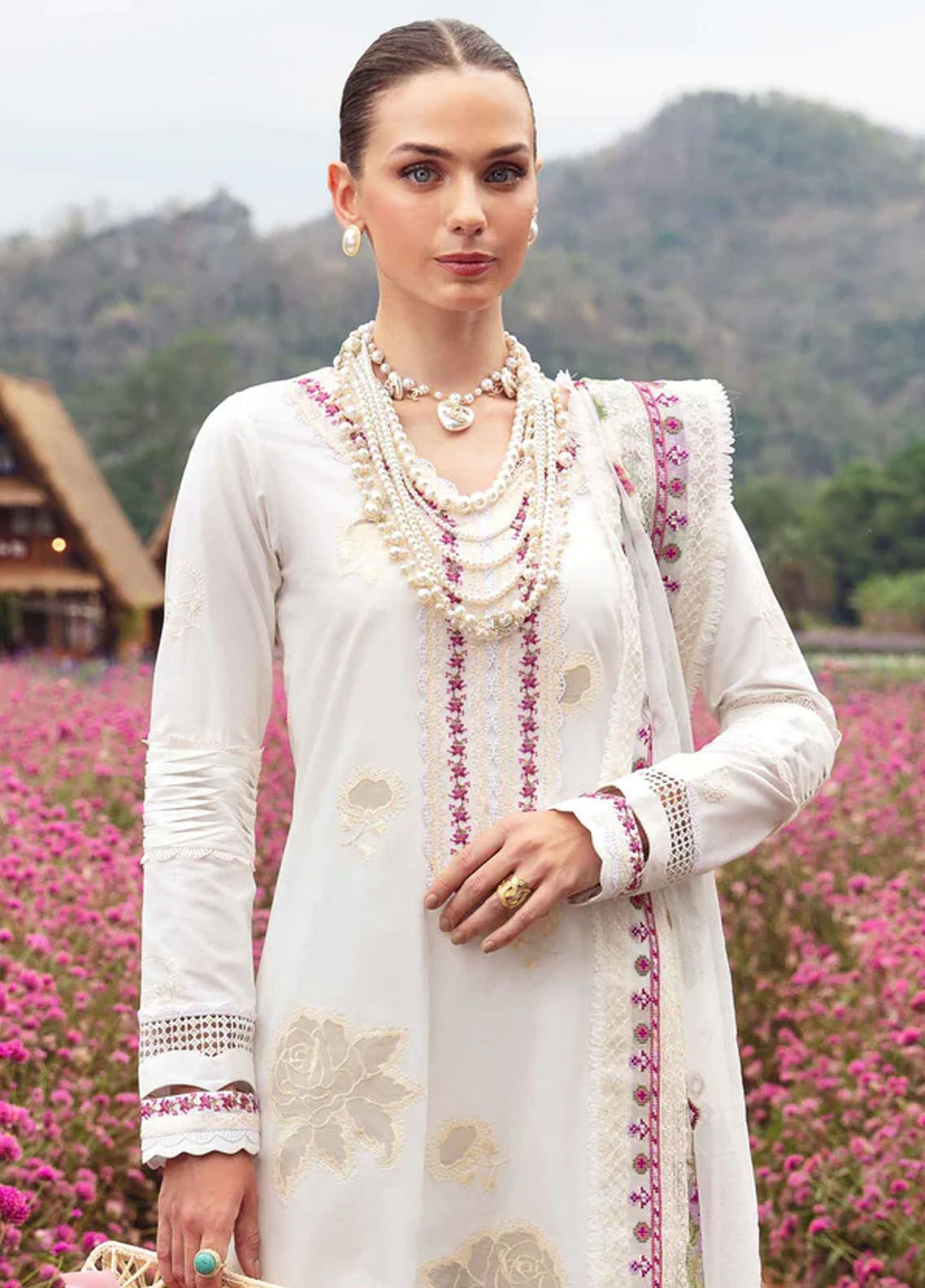 Sable Vogue Embroidered Lawn Suit Unstitched 3 Piece SV24LL SL-12-24 Lyra - Luxury Summer Collection