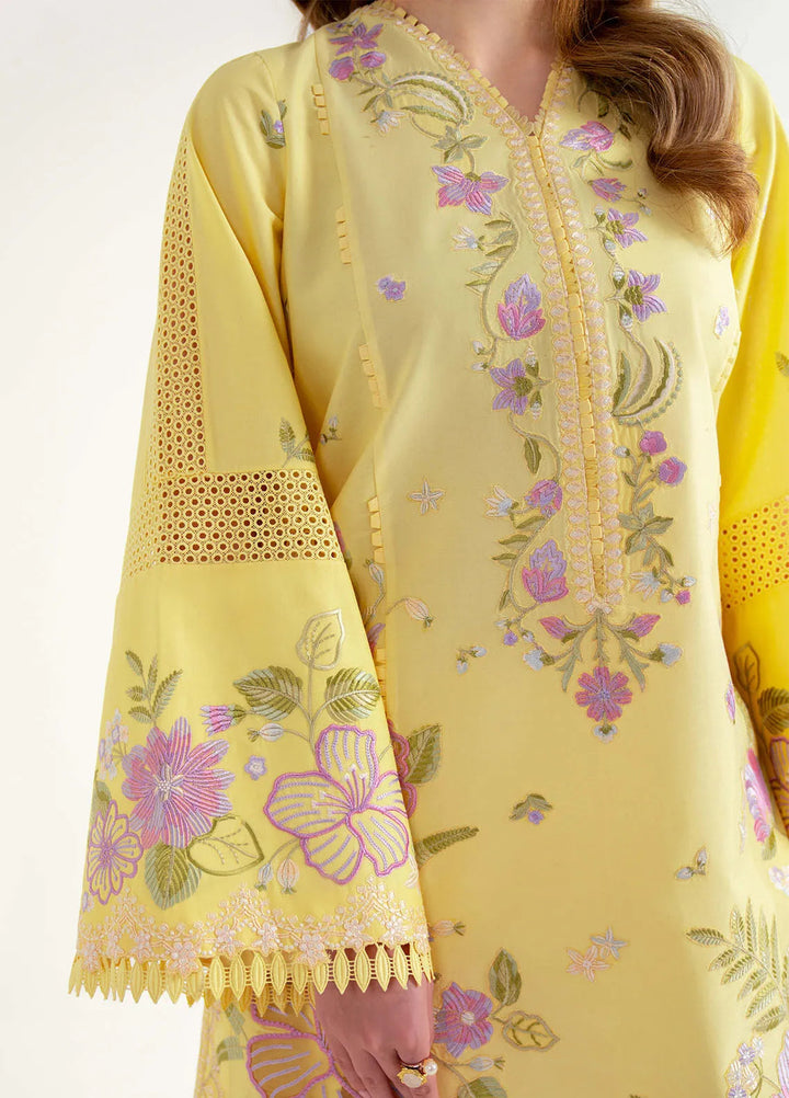 Sable Vogue Embroidered Lawn Suits Unstitched 3 Piece SV25LL SL-01 - Summer Collection