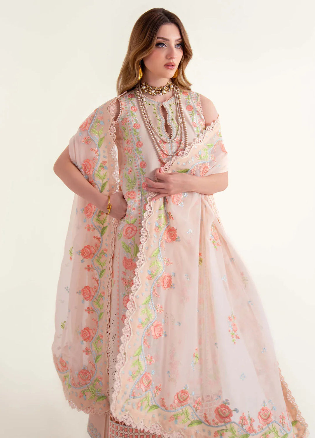 Sable Vogue Embroidered Lawn Suits Unstitched 3 Piece SV25LL SL-03 - Summer Collection