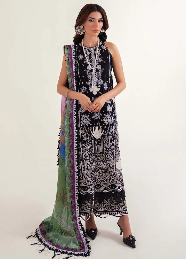 Sable Vogue Embroidered Lawn Suits Unstitched 3 Piece SV25LL SL-10 - Summer Collection