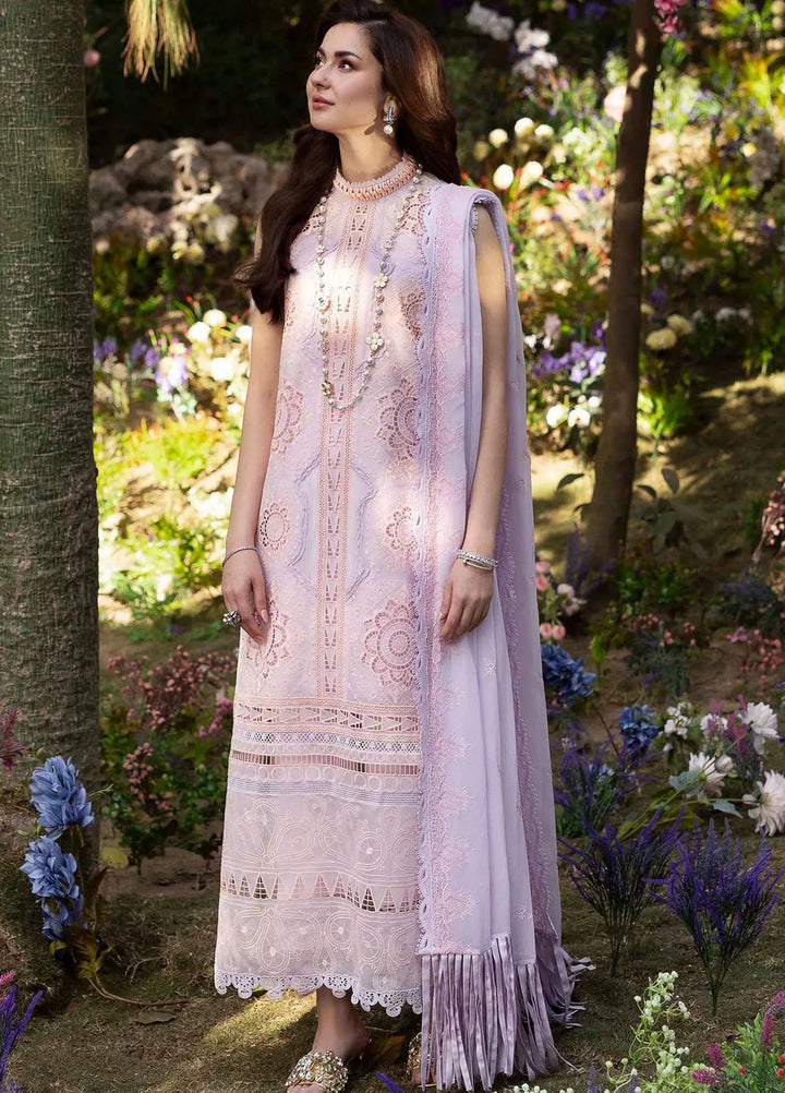 Sable Vogue Embroidered Organza Suit Unstitched 4 Piece SV25LF SL-05-25 - Luxury Collection