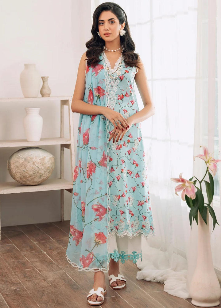 Sable Vogue Embroidered Lawn Suits Unstitched 3 Piece SV23LL SAL-01-23-V1 - Summer Collection