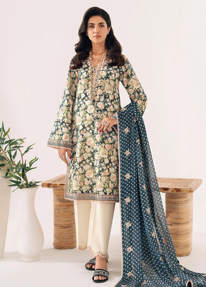 Sable Vogue Embroidered Lawn Suits Unstitched 3 Piece SV23LL SAL-04-23-V1 - Summer Collection