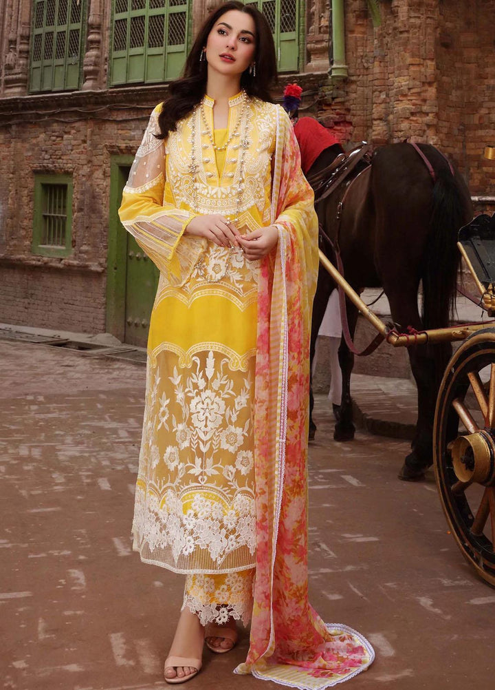 Sable Vogue Embroidered Lawn Suits Unstitched 3 Piece SV22LL SL-06 ELAHEH - Luxury Collection