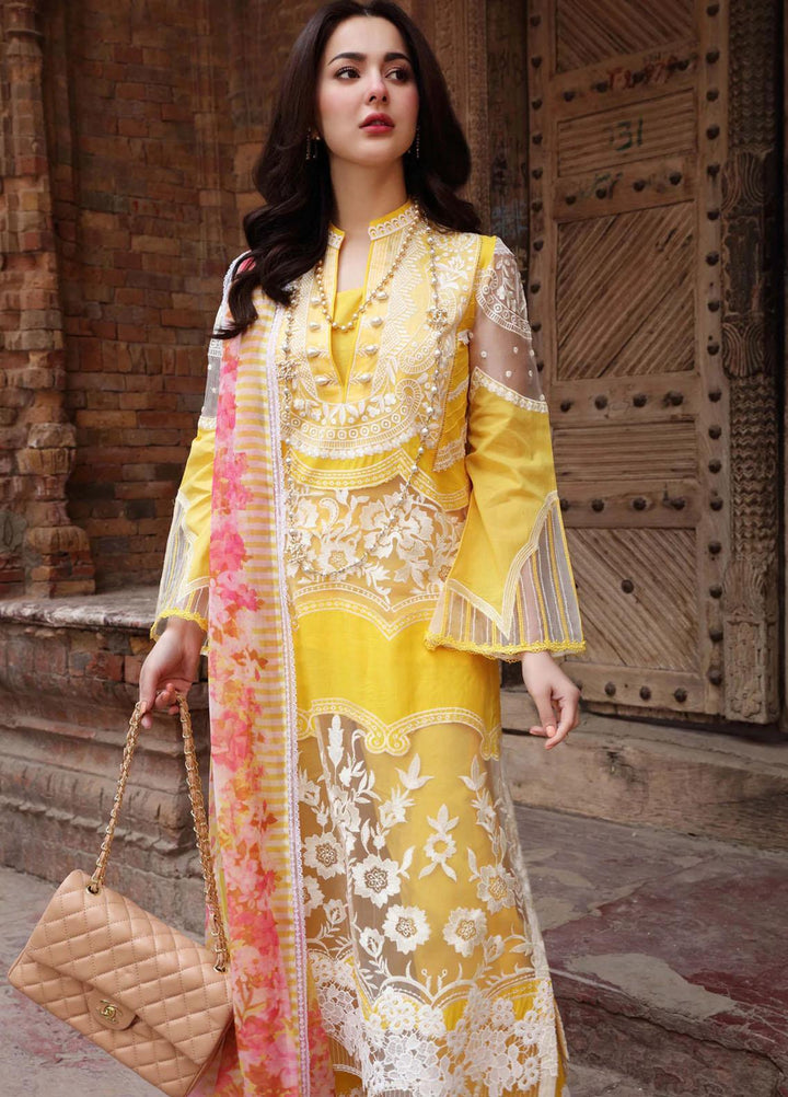 Sable Vogue Embroidered Lawn Suits Unstitched 3 Piece SV22LL SL-06 ELAHEH - Luxury Collection