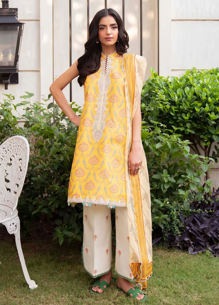 Sable Vogue Printed Lawn Suits Unstitched 3 Piece SV25PL SAL-08-25 - Summer Collection