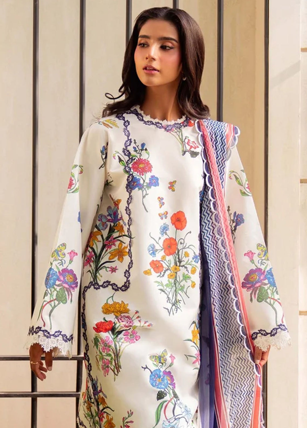 Sable Vogue Printed Lawn Suits Unstitched 3 Piece SV25PL SAL-11-25 - Summer Collection