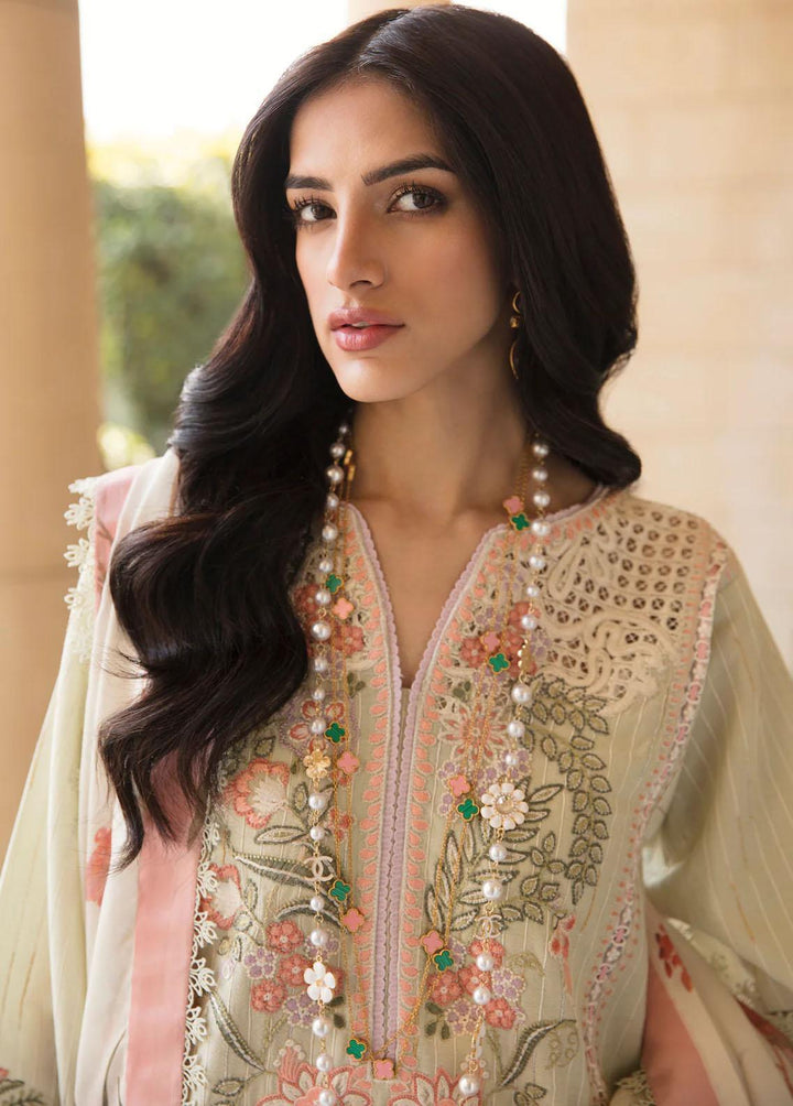 Sable Vogue Embroidered Lawn Suits Unstitched 3 Piece SV23L SL-09-23-V1 JADE - Luxury Collection