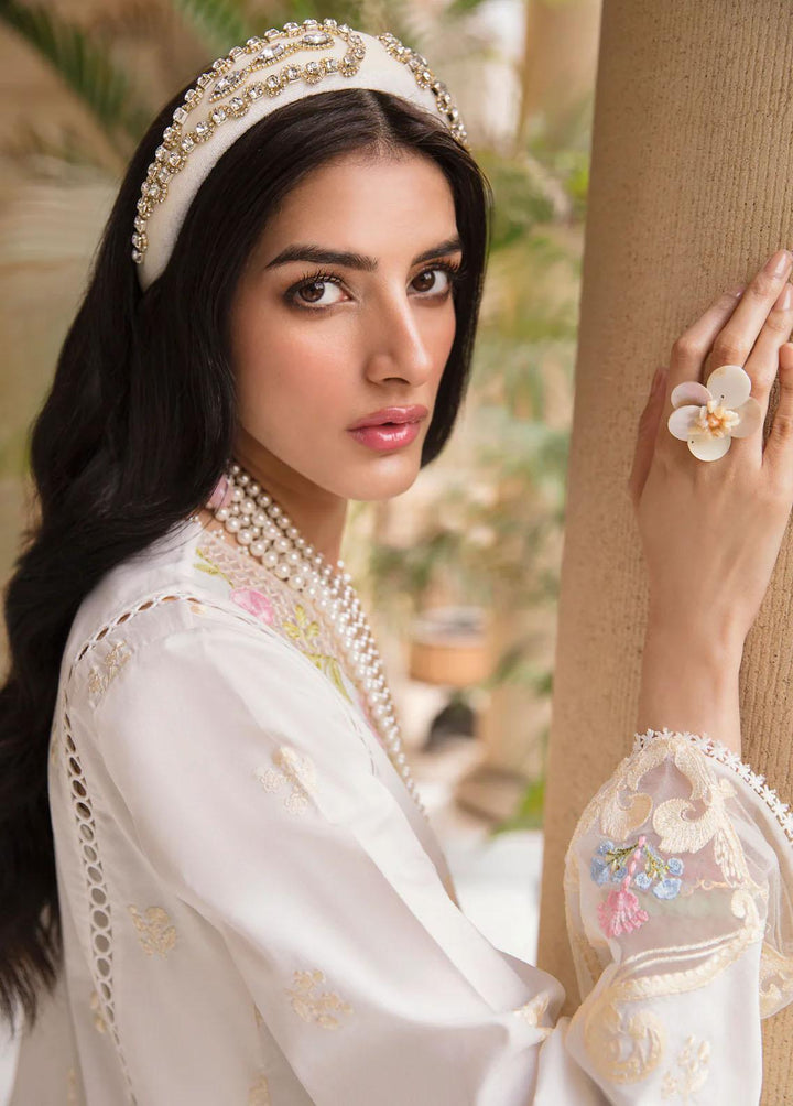 Sable Vogue Embroidered Lawn Suits Unstitched 3 Piece SV23L SL-12-23-V1 DAHLIA - Luxury Collection