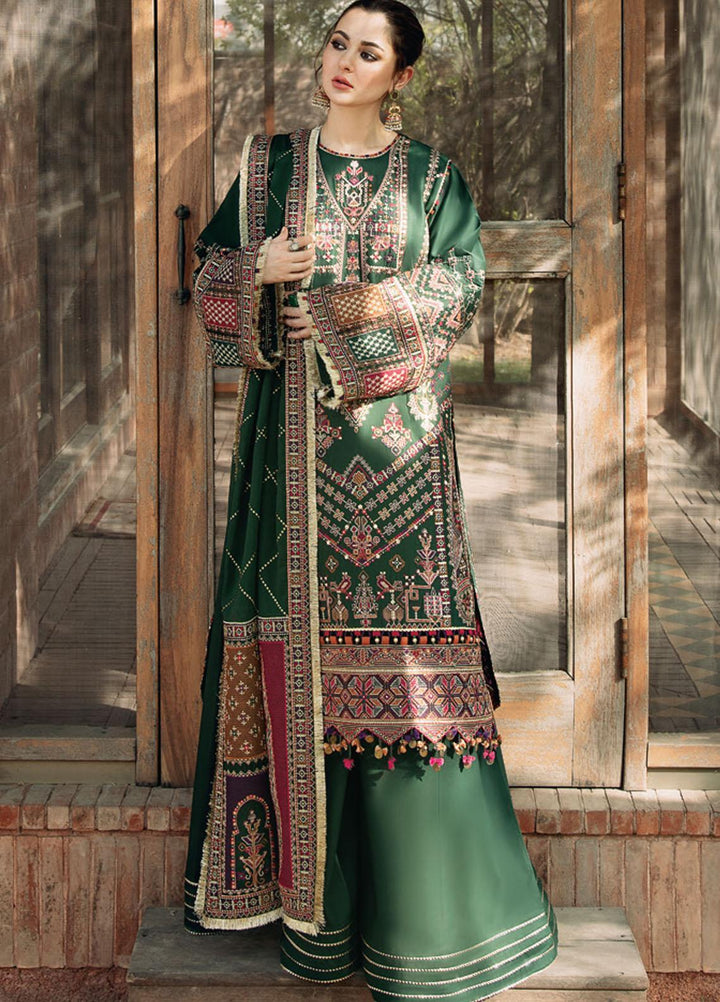 Sabrang By Jazmin Embroidered Lawn Suits Unstitched 3 Piece SBJFL022 D1 - SHABAB - Summer Collection