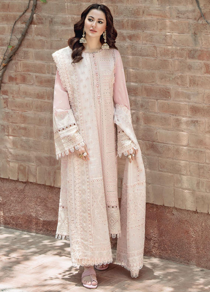 Sabrang By Jazmin Embroidered Lawn Suits Unstitched 3 Piece SBJFL022 D2 - TABEER - Summer Collection