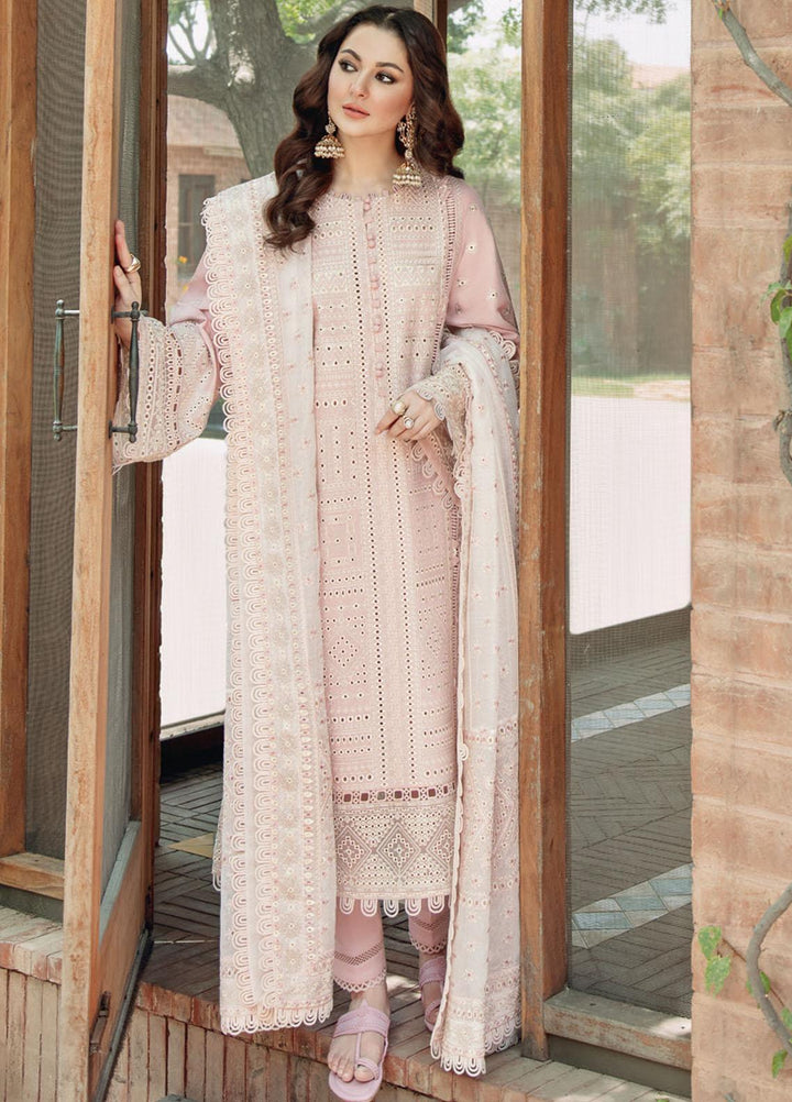 Sabrang By Jazmin Embroidered Lawn Suits Unstitched 3 Piece SBJFL022 D2 - TABEER - Summer Collection