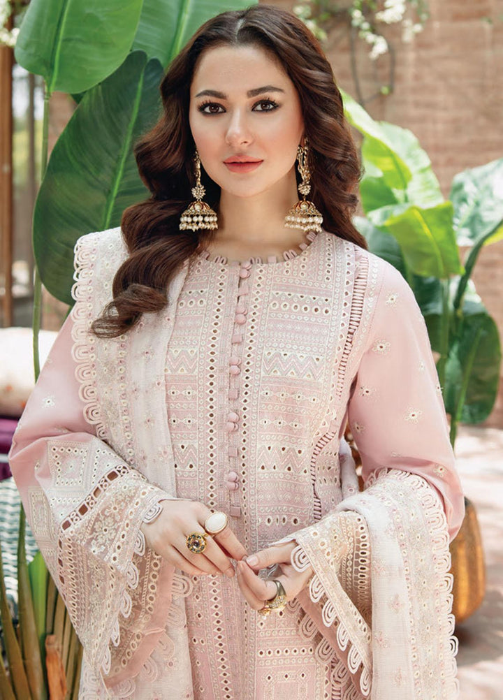 Sabrang By Jazmin Embroidered Lawn Suits Unstitched 3 Piece SBJFL022 D2 - TABEER - Summer Collection