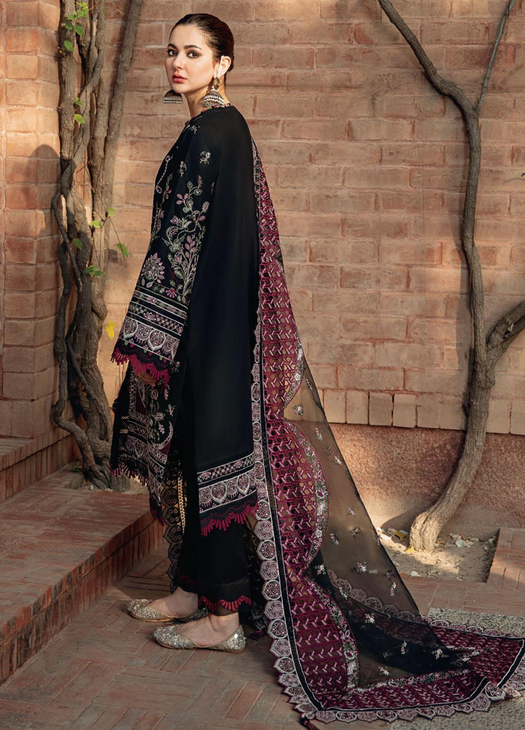 Sabrang By Jazmin Embroidered Lawn Suits Unstitched 3 Piece SBJFL022 D3 - AQEEQ - Summer Collection