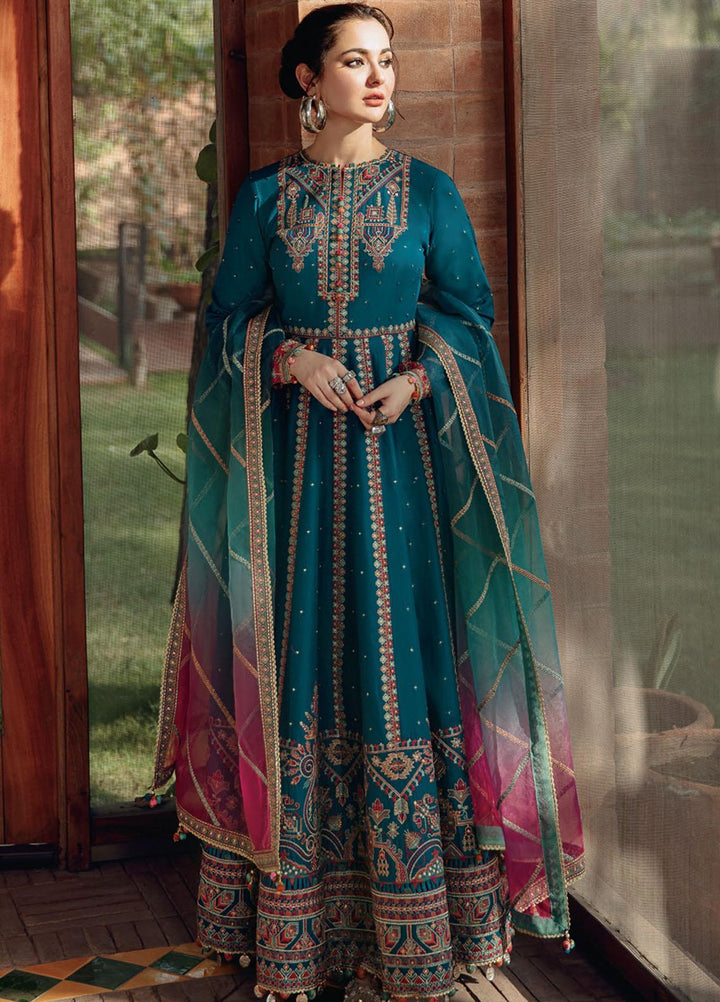 Sabrang By Jazmin Embroidered Lawn Suits Unstitched 3 Piece SBJFL022 D4 - FEROZA - Summer Collection