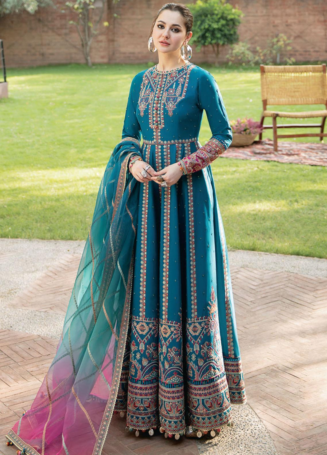 Sabrang By Jazmin Embroidered Lawn Suits Unstitched 3 Piece SBJFL022 D4 - FEROZA - Summer Collection