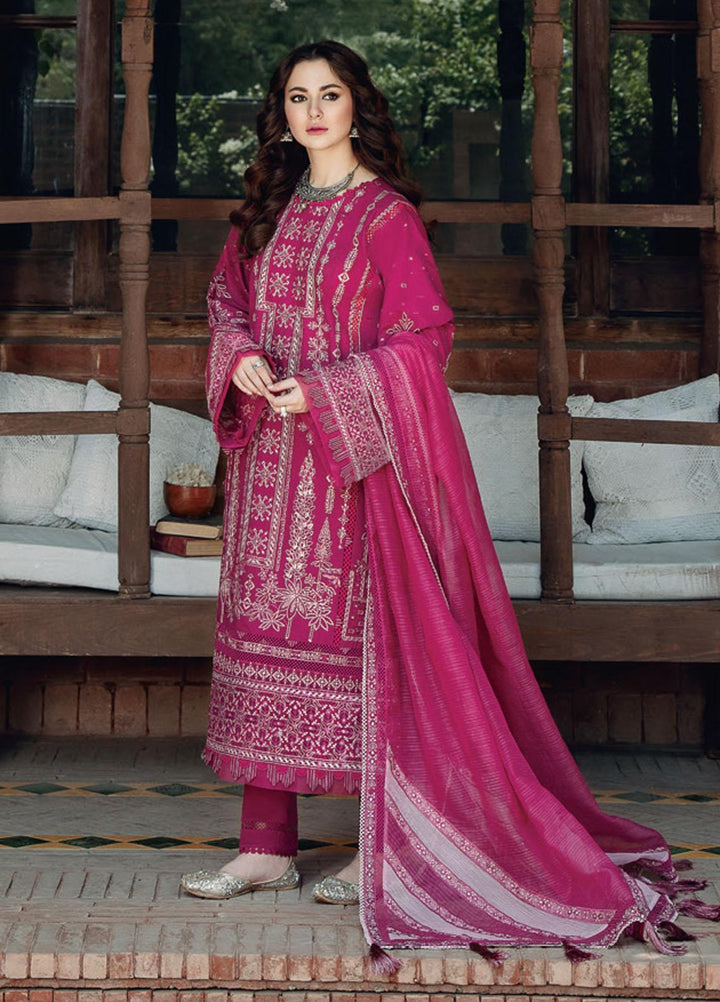 Sabrang By Jazmin Embroidered Lawn Suits Unstitched 3 Piece SBJFL022 D7 - SHABNAMI - Summer Collection