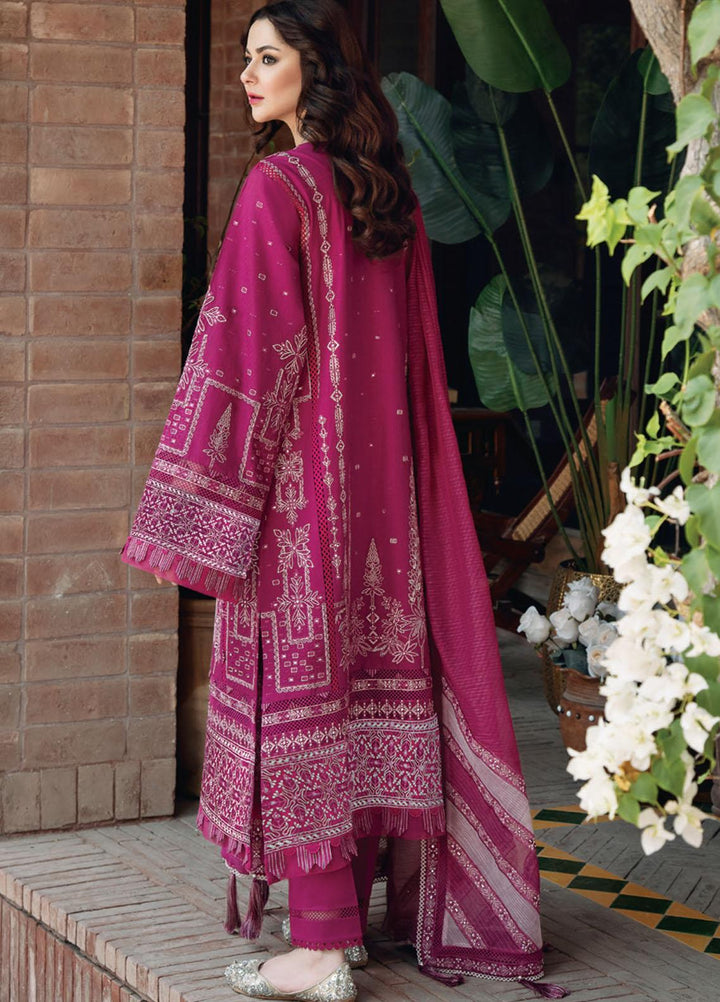 Sabrang By Jazmin Embroidered Lawn Suits Unstitched 3 Piece SBJFL022 D7 - SHABNAMI - Summer Collection