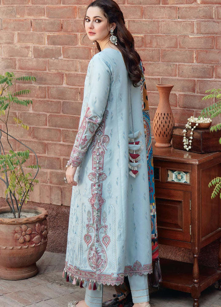 Sabrang By Jazmin Embroidered Lawn Suits Unstitched 3 Piece SBJFL022 D8 - AKAASH - Summer Collection