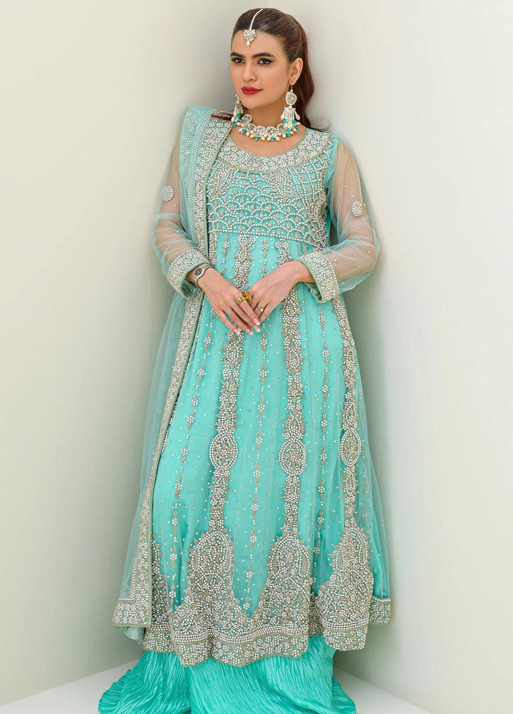 Jooray Kapray Pret Embroidered Silk 3 Piece Suit JKAE002 Roshini