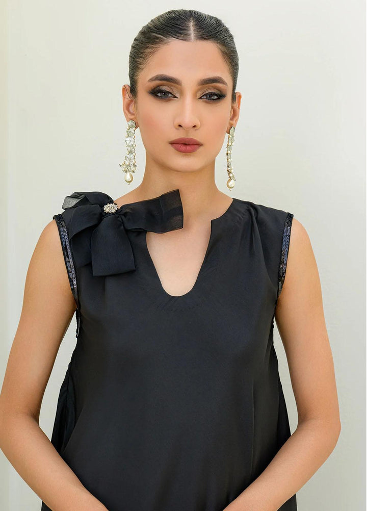 Jooray Kapray Pret Formal Silk 2 Piece Suit JKAE004 Siyahi