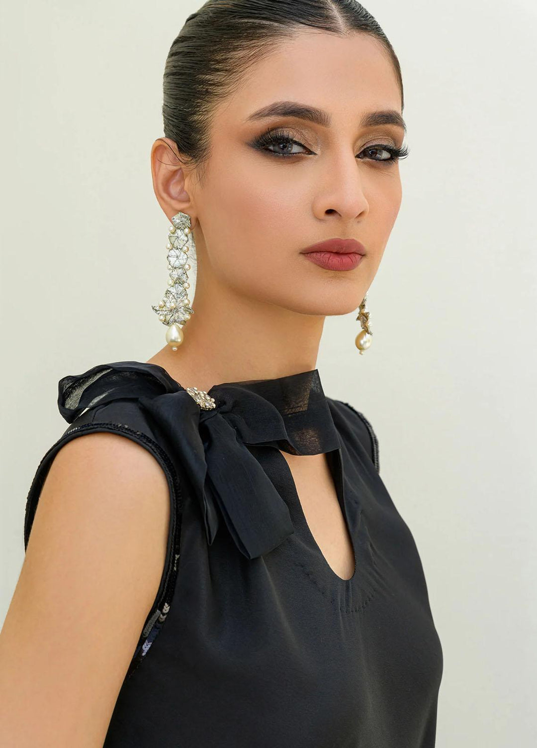 Jooray Kapray Pret Formal Silk 2 Piece Suit JKAE004 Siyahi