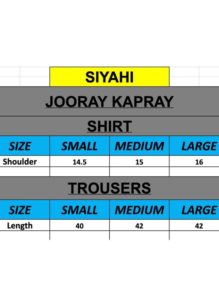 Jooray Kapray Pret Formal Silk 2 Piece Suit JKAE004 Siyahi