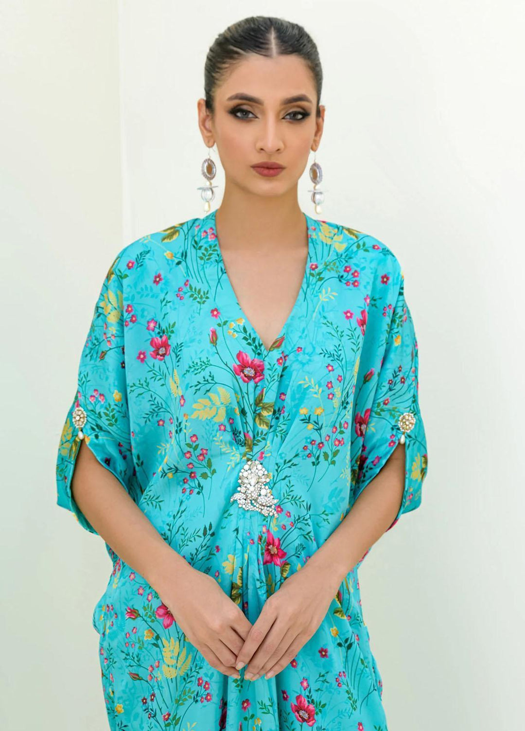 Jooray Kapray Pret Printed Silk Kaftan JKAE005 Fhiroza