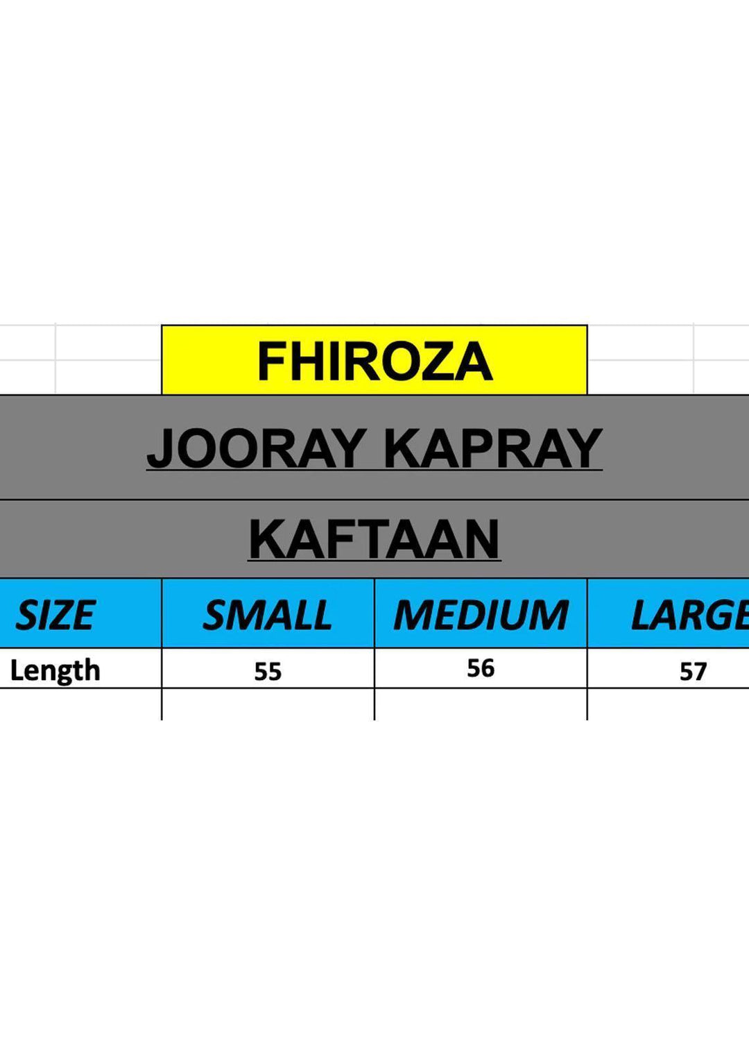 Jooray Kapray Pret Printed Silk Kaftan JKAE005 Fhiroza