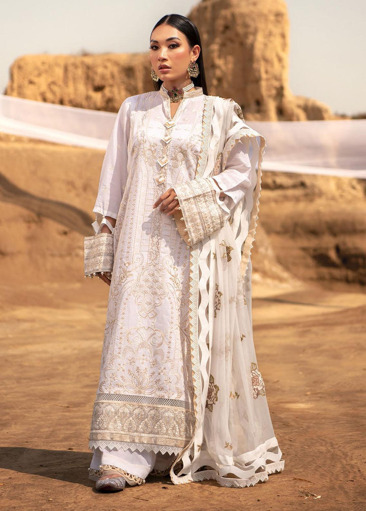 Safarnama By AIK Atelier Embroidered Lawn Suits Unstitched 3 Piece AIK22S Look 04 - Summer Collection